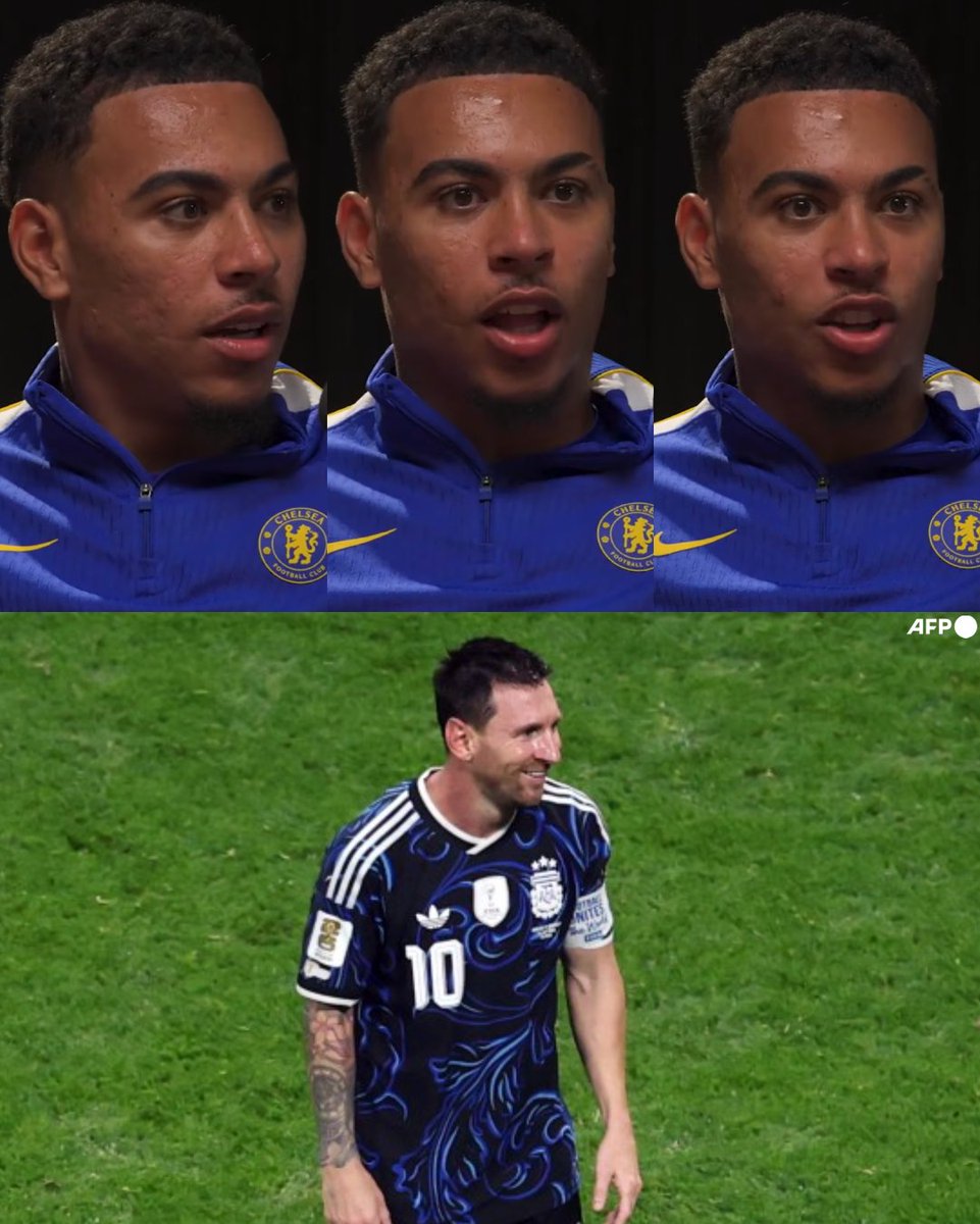 InvictosSomos's tweet photo. Esta confesión de Morgan Rogers cuando le preguntaron por Lionel Messi y Cristiano Ronaldo es FANTÁSTICA. El Bicho es su favorito entre los GOATS, pero enfrentar al genio argentino en la pasada Copa del Mundo le cambió la perspectiva. 

Si con 39 años de edad, Messi se bailó a toda la Selección de Inglaterra, el nuevo refuerzo del Chelsea no se puede imaginar cómo era enfrentar al ocho veces ganador del Balón de Oro en su prime. 

— MORGAN ROGERS: "¿Ronaldo primero y Messi segundo? Ronaldo es mi jugador favorito en cuanto a preferencia personal, pero jugué contra Messi en esa semifinal de Copa del Mundo... tiene 39 años, no podía creerlo. No podía creer eso. No puedo imaginar lo que era en su prime. Seguramente en su prime no podías hacer absolutamente nada contra él. Es imposible. Porque en ese partido prácticamente no se podía hacer nada enfrentándolo y tenía 39 años de edad. Se acaba de retirar del fútbol internacional. ¡Ese fue su penúltimo partido! Imagina lo que hacía antes". 

Y a esto nos referimos cuando decimos que es válido tener a otro jugador favorito, pero lo que ha hecho y sigue haciendo Messi pertenece a otra dimensión. Te puede gustar más el fútbol o estilo de alguien más, pero nadie, absolutamente nadie, juega más que el capitán argentino. 

LO QUE GENERA MESSI NO TIENE COMPARACIÓN.