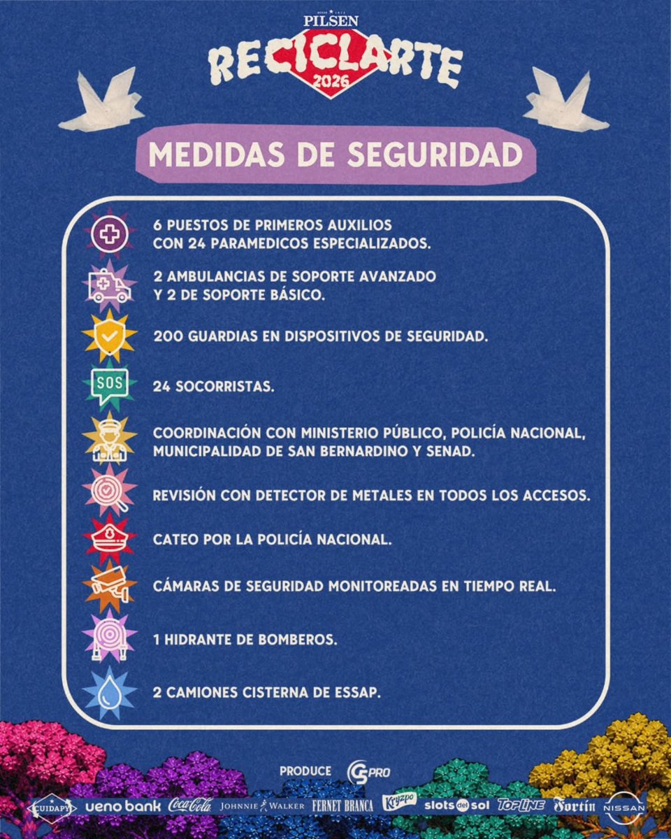 ReciclArtePY's tweet photo. Deslizando 📲✅️

𝗣𝗶𝗹𝘀𝗲𝗻 𝗥𝗲𝗰𝗶𝗰𝗹𝗔𝗿𝘁𝗲 2026 🍻🤘🏻🎸
🗓️ 26 y 27 de Septiembre 
📍Anfiteatro de San Bernardino
𝙐́𝙡𝙩𝙞𝙢𝙖𝙨 𝙚𝙣𝙩𝙧𝙖𝙙𝙖𝙨 𝙙𝙞𝙨𝙥𝙤𝙣𝙞𝙗𝙡𝙚𝙨 en @TicketeaPy https://t.co/muVxFBpX5U 🎫 https://t.co/ABqmpdj1PT