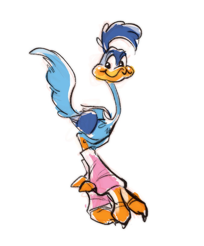 bontmercy's tweet photo. oh his wee lil ballet leg warmers... 🩰 #roadrunner https://t.co/BWNJ5RD7Sg