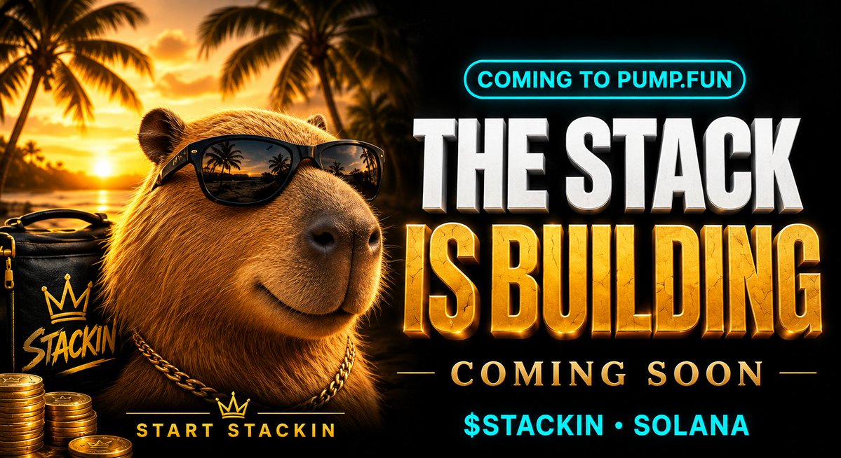 BlackBullX_'s tweet photo. 💰 $STACKIN | Stackin Infinite

 Narrative$STACKIN is loading on Solana. Built for the people who like stacking, not watching.Simple identity. Community first. https://t.co/nOnfj90Gqn coming in. 👀

Early stage, strong branding, and room to build before the crowd shows up.
🌐 https://t.co/tLhu2QJ1uu

DYOR & NFA.

#Memecoin #Investor #Traders #moon #pumpfun #STACKIN #moonjourney