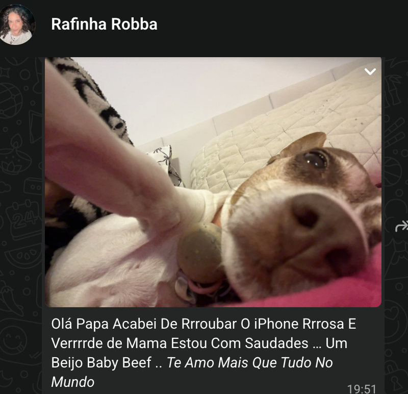 fegermano_'s tweet photo. Ninguém neste planeta recebeu uma mensagem melhor às 19:51 GMT -3 https://t.co/imedbMrd1s