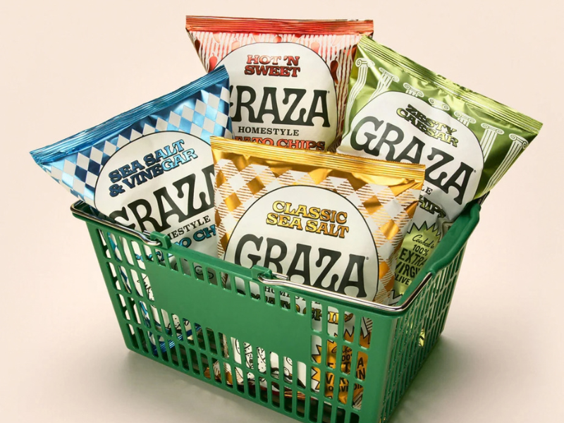 cpgwire's tweet photo. According to a report from Axios, Graza has tapped Lazard to explore a potential sale.

The company reportedly generates $30M of EBITDA and is seeking a 15-20x multiple, placing Graza's enterprise value north of $450M and potentially even as high as $600M.

Andrew Benin and Allen Dushi launched the innovative olive oil brand in late 2020. Though best known for its olive oil and novel squeeze bottles, Graza recently expanded into condiments and snacks.

Graza is backed by BFG Partners, Brand Foundry Ventures, Spacestation Investments, Watchfire Ventures, and others.