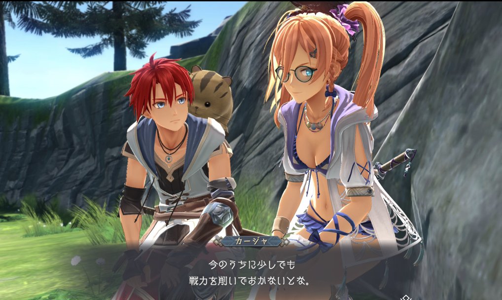 hanny_king's tweet photo. ゲーム．イース１０
　
ヒロインを眼鏡キャラに出来る
この機能いいね
やる気３倍アップするよ
　
全てのポリゴンゲーの標準オプションにして欲しい https://t.co/0NFMDzVxph