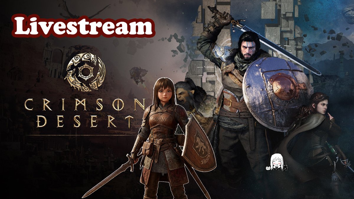 YarrielleOG's tweet photo. My 1st Time Playthrough of Crimson Desert Continues - LIVE! You can watch at https://t.co/W8oJX7gQxQ or https://t.co/uq7aIbmFs1 Thanks for your support! #YouTube #Twitch #streaming #livestream #crimsondesert #1sttimeplaythrough #tiktok #vtuber #realisticvtuber https://t.co/YkrsCLsuX1