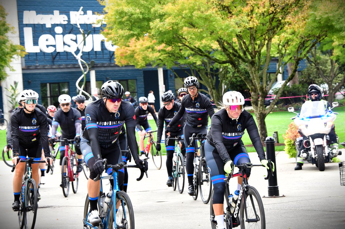 RidgeRCMP's tweet photo. This morning we were very proud to welcome the 58 peace officers who are cycling to Victoria as part of the British Columbia Law Enforcement Memorial #RideToRemember.
More info: https://t.co/tifXIaRAVI
#FallenHeroes #NeverForget #BCLEM #HonourThe135 https://t.co/nQskvg30aW