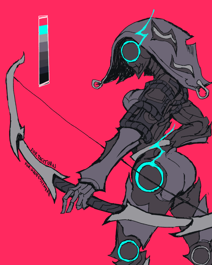 GENCZILLA's tweet photo. Ivara Warframe sketch https://t.co/BoqzgmoH7s