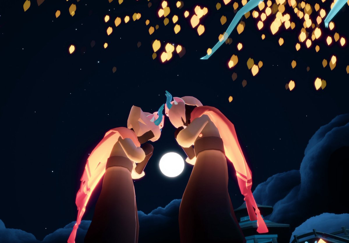 yoiidome's tweet photo. 中秋快樂〜月餅月餅🥮

#sky星を紡ぐ子どもたち
#thatskygame 
#sky写真
#中秋节 https://t.co/RW9AygeYeh