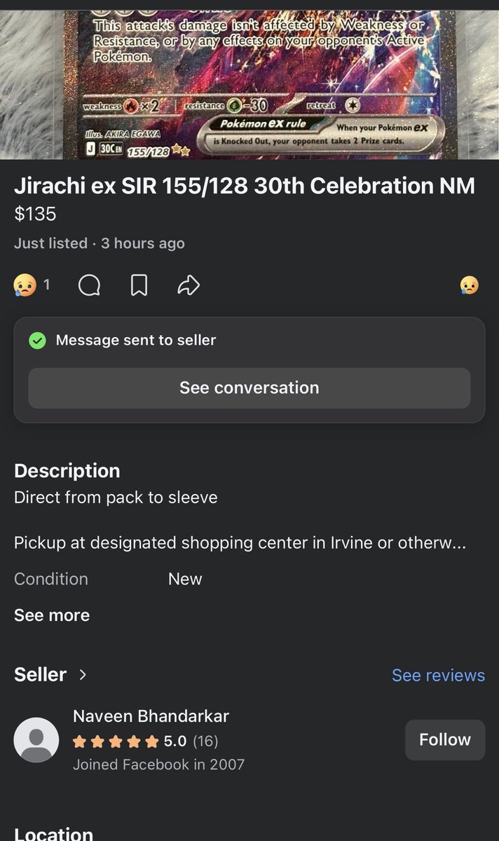 6towersInc's tweet photo. @PokemonTCGIntel I saw these shameless bastards posting on marketplace, plus i call out anyone and don’t sensor 😅 https://t.co/cytGIiZoj6