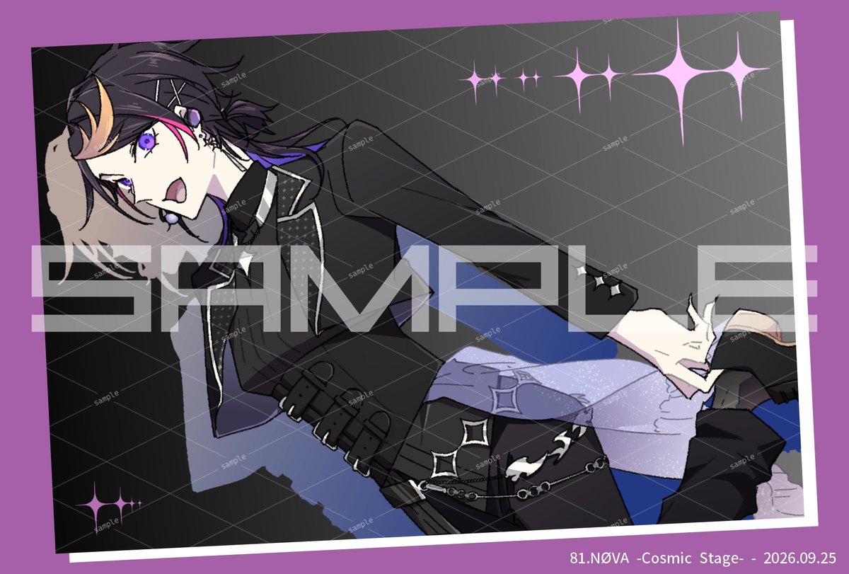 wisteria2_1's tweet photo. 【無配】
新刊/闇ノ服👟☯️まとめ本を出すイベント前に新規服が出た為、最新の81着目/cosmicはポストカードにて新刊特典として収録/会場無配物とすることにしました
会場にて新刊を購入された方にこちらのポストカードをお渡しします

※新刊巻末にある衣装索引ページと同様の記録は裏面に記載 https://t.co/OhPXrL5Jf0