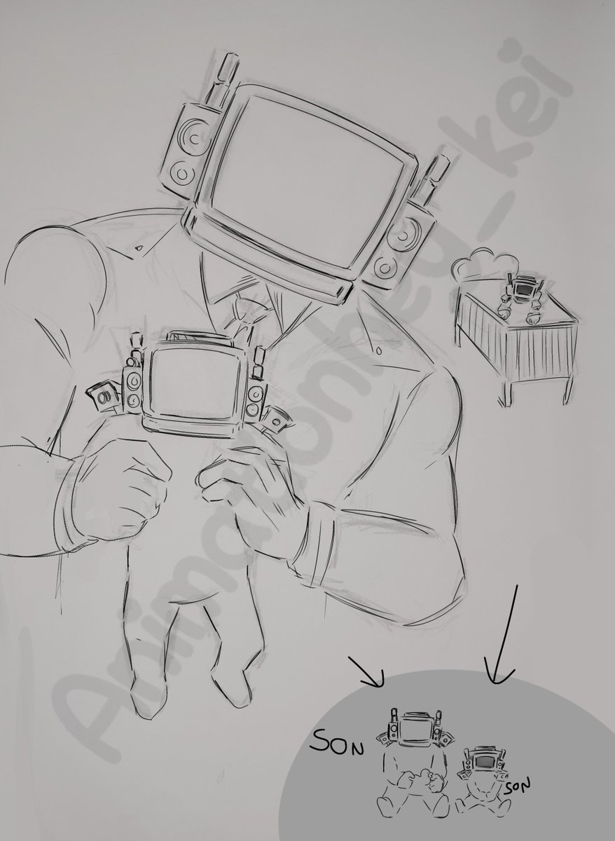 Animationheykei's tweet photo. WIP

Shadow TV living up to its nickname. "Daddy TV Man"
#SKIBIDITOILET
#skibiditoiletfanart
#shadowtvman
#dafuqboom
#chiefscientistcameraman https://t.co/nW1H9kaAB3