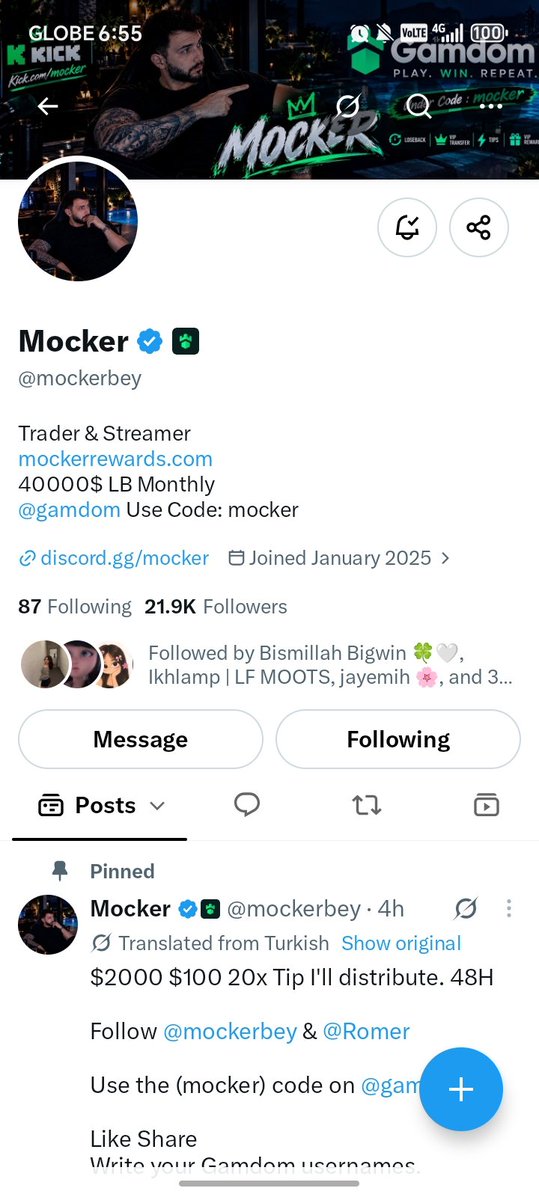 mochiprivvv's tweet photo. @mockerbey @Romer @gamdom following you both and using 'mocker' code. thanks for this

gamdom usn: reinryuu
gamdon id: 48168416 https://t.co/W4IVMQH2q1