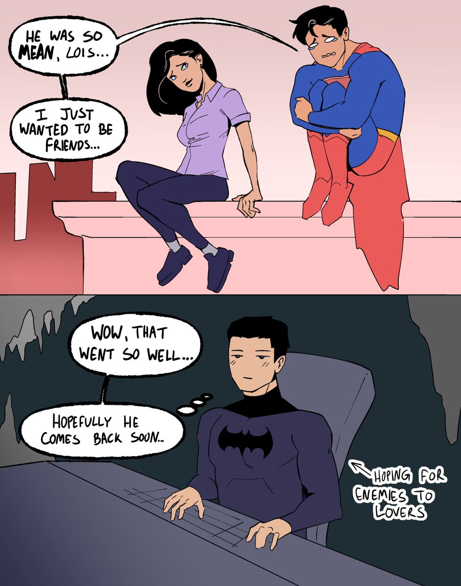jojocieloo's tweet photo. #superbat first meeting🦇🌞 https://t.co/A4WQ9TPGml