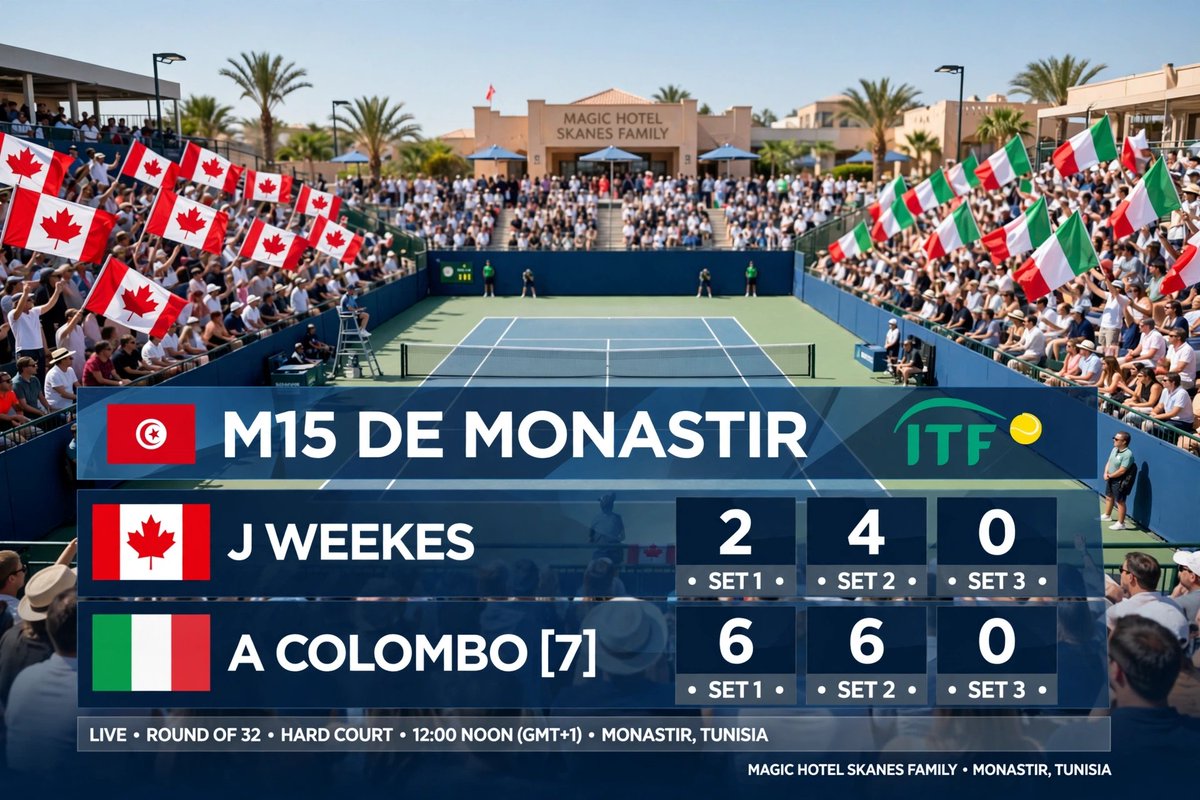 SportPerTuttiOk's tweet photo. ITF M15 de Monastir 🎾🇹🇳 | Ronda 2️⃣

J Weekes 🇨🇦 2️⃣ | 4️⃣
A Colombo [7️⃣] 🇮🇹 6️⃣ | 6️⃣

#ITF #M15Monastir #Monastir #Tunez #JWeekes #AColombo #Canada #Italia https://t.co/VIS4gtKFot