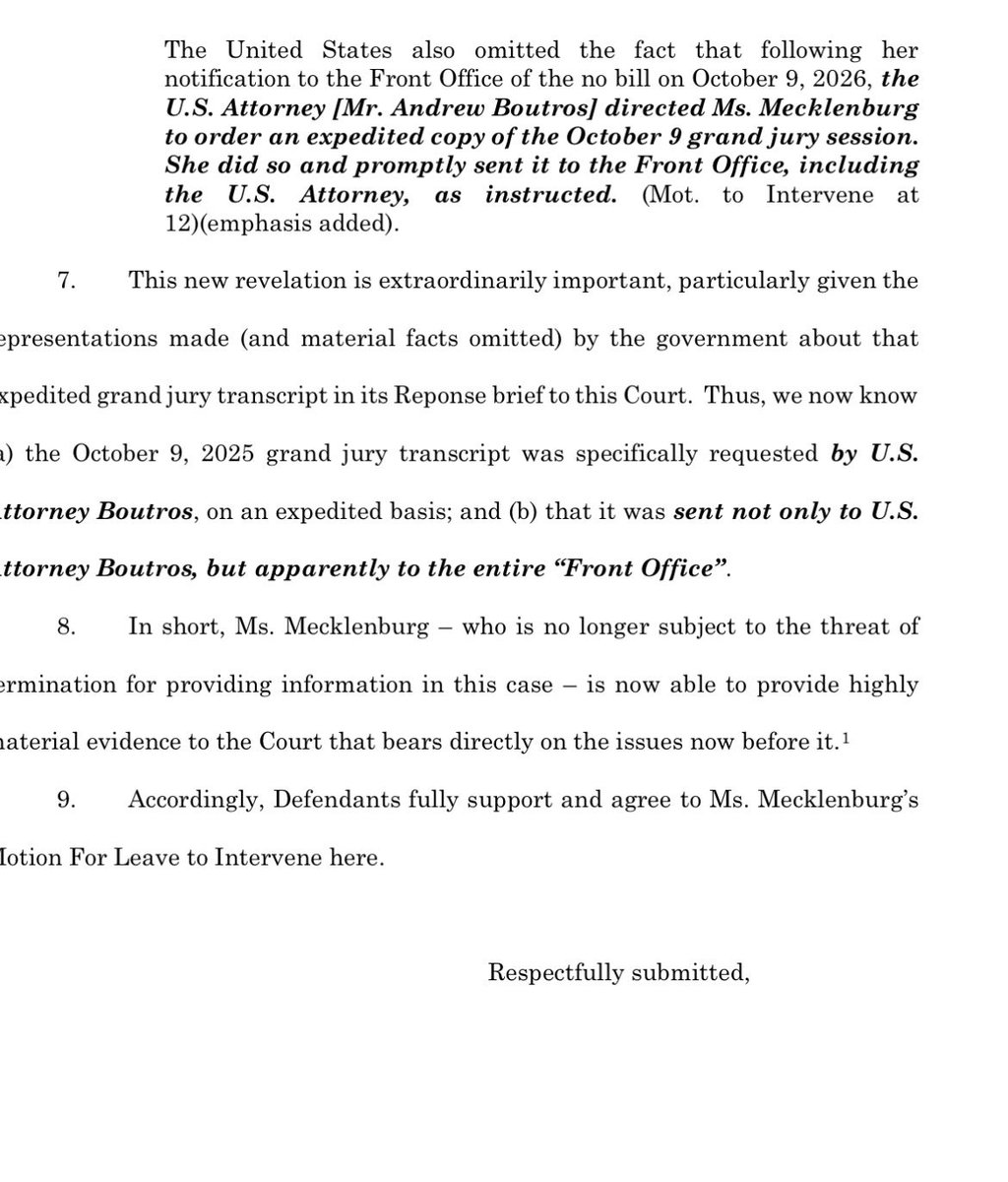 jmetr22b's tweet photo. JUST IN: Attorneys for the “Broadview Six” say they fully support Sheri Mecklenburg’s motion to intervene because she has “substantial” information that relates directly to the issues at hand.. including the transcript requested by USA Boutros: https://t.co/lahbH1hQPD