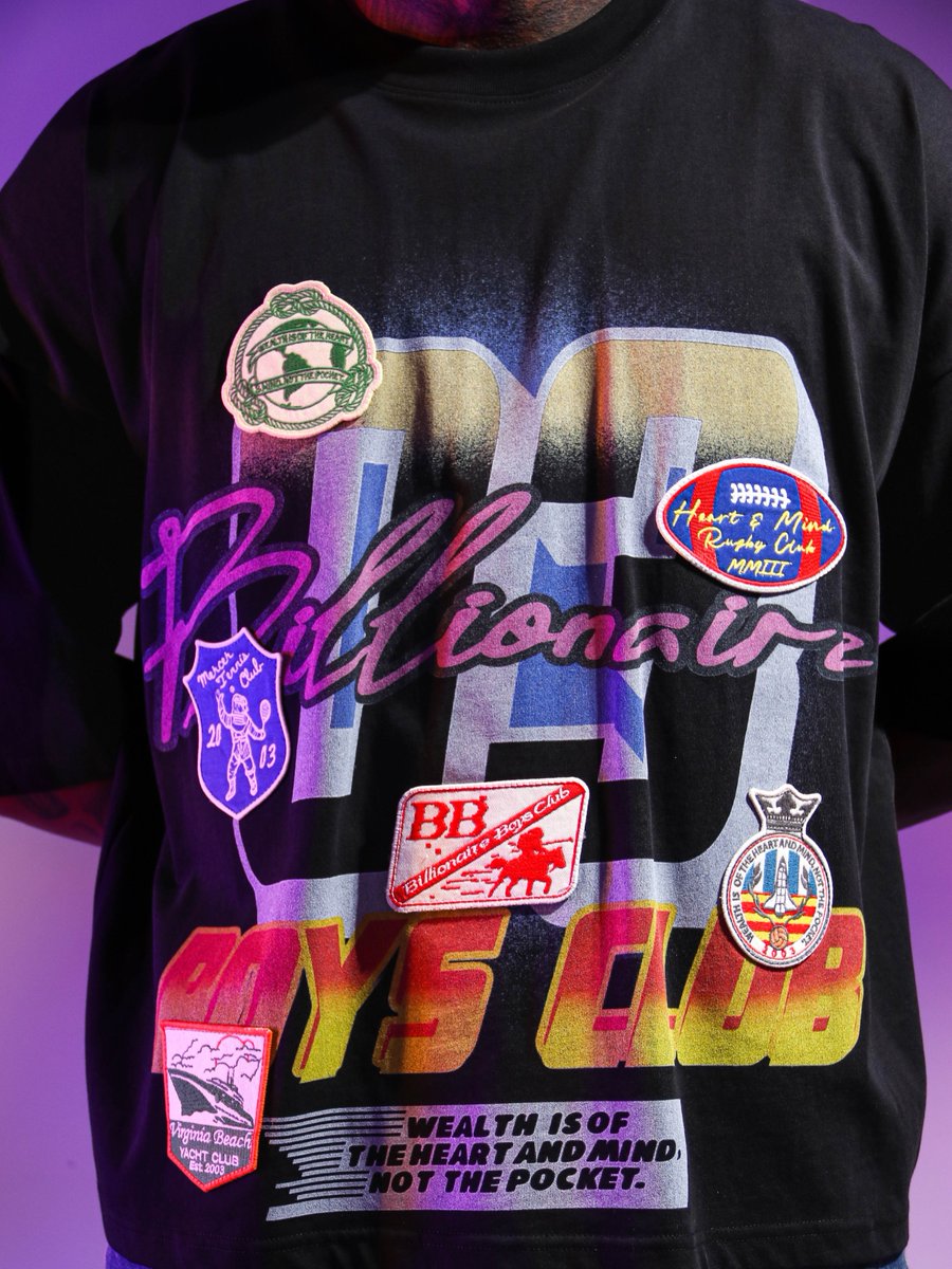 Karmaloop's tweet photo. Details from every angle. 🚀

The Billionaire Boys Club Clubs T-Shirt is available now at Karmaloop.🛒
https://t.co/vCncFC0jzJ https://t.co/9MQcf5MYFs