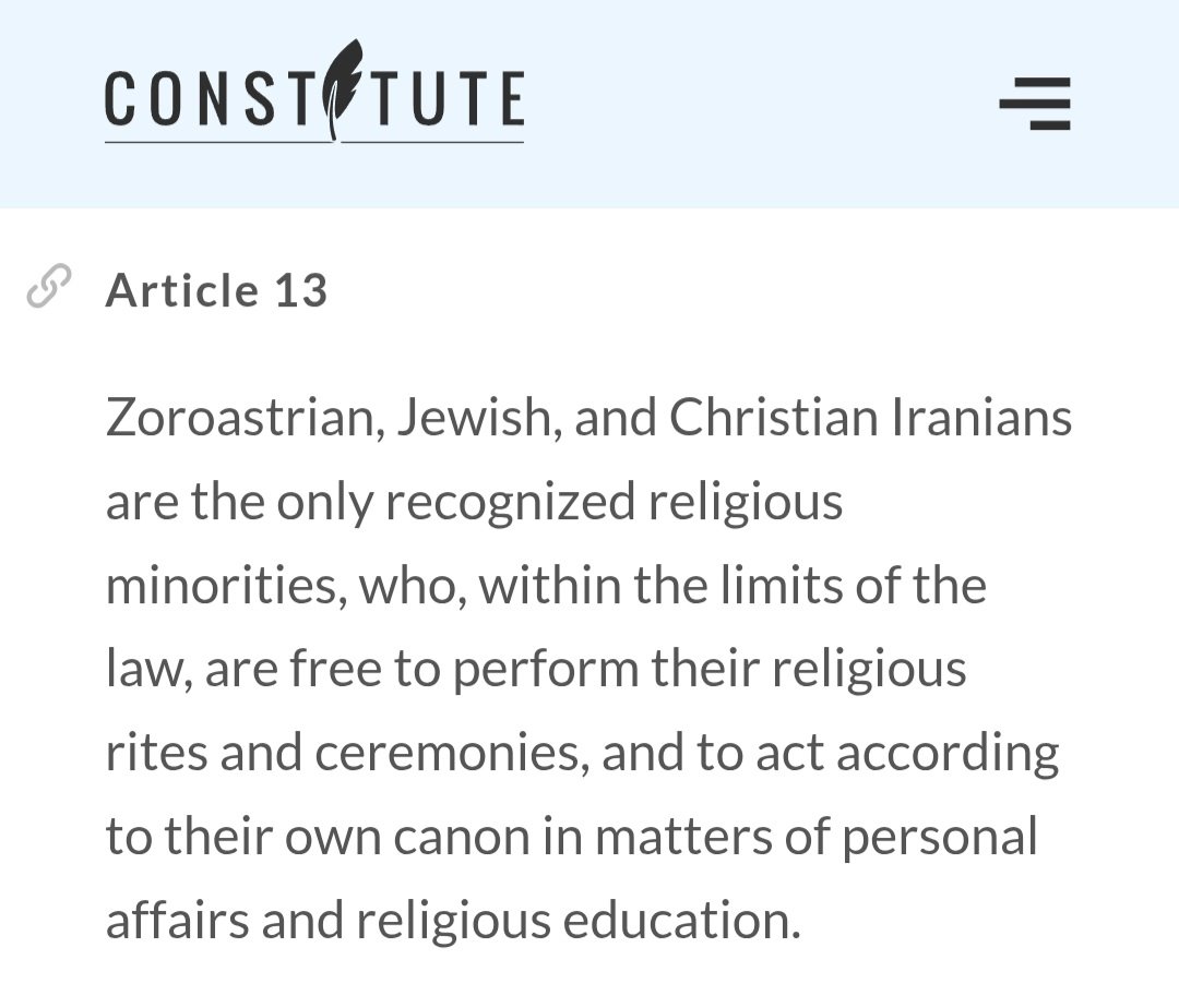 AceTavana3's tweet photo. I  say it clearly that white supremists are worse than Jewish supremists and this joo joo is a western propoganda to forget about US and Europe role in crimes.
Moreover Iran is the only front line and in article 13 clearly recognizes Judaism.
Why Iran is not run by them?!! https://t.co/OTDIsCf48O