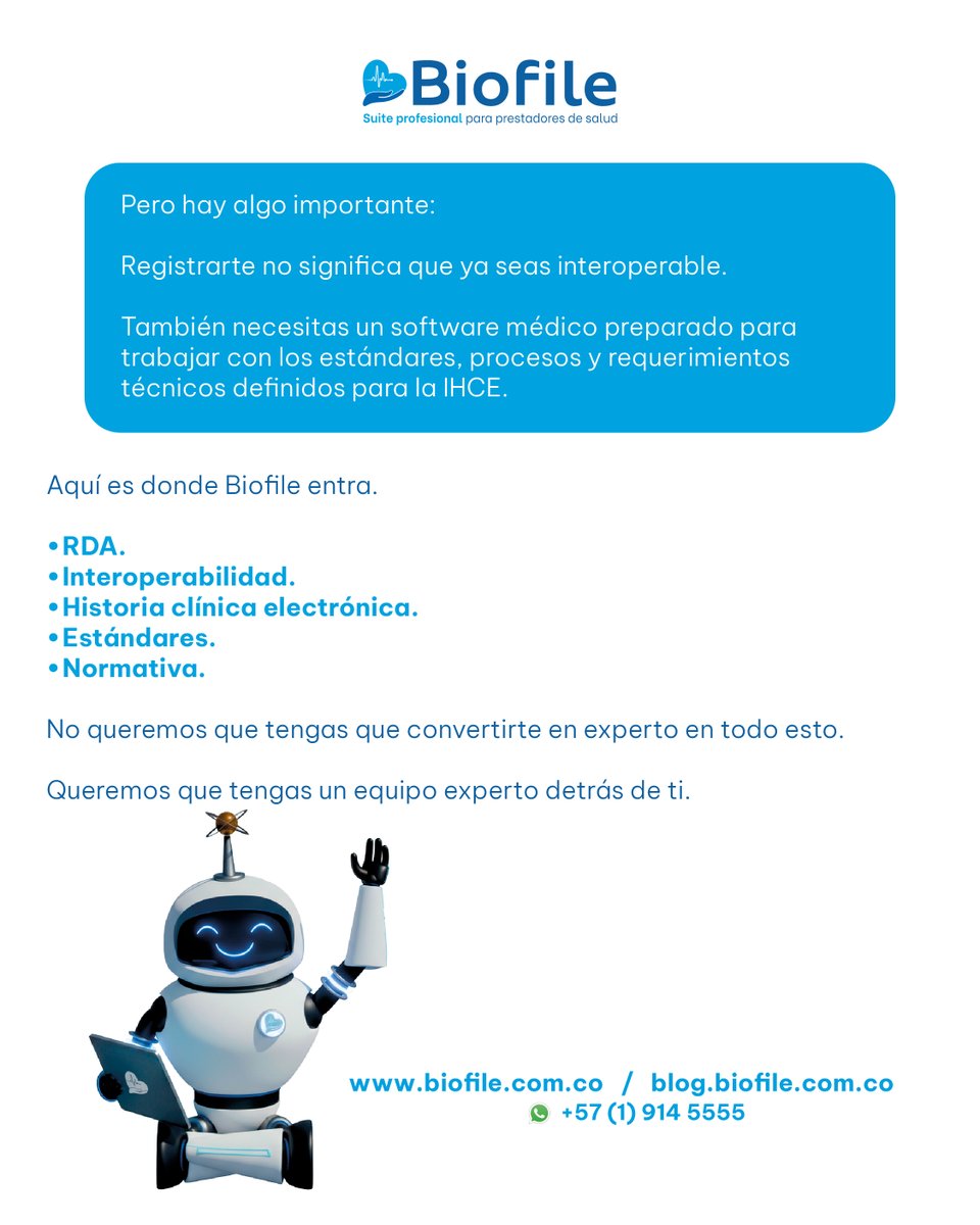 BiofileComCo's tweet photo. La interoperabilidad tiene un paso cero.
Antes del RDA, antes de Hércules, antes de todo: Mi Seguridad Social.
¿Ya hiciste tu registro?
Desliza y descubre por dónde empezar. Y si tienes dudas, Biofile te acompaña.
#Biofile #Interoperabilidad #IHCE #RDA #SoftwareMédico https://t.co/ikPthH8t1R