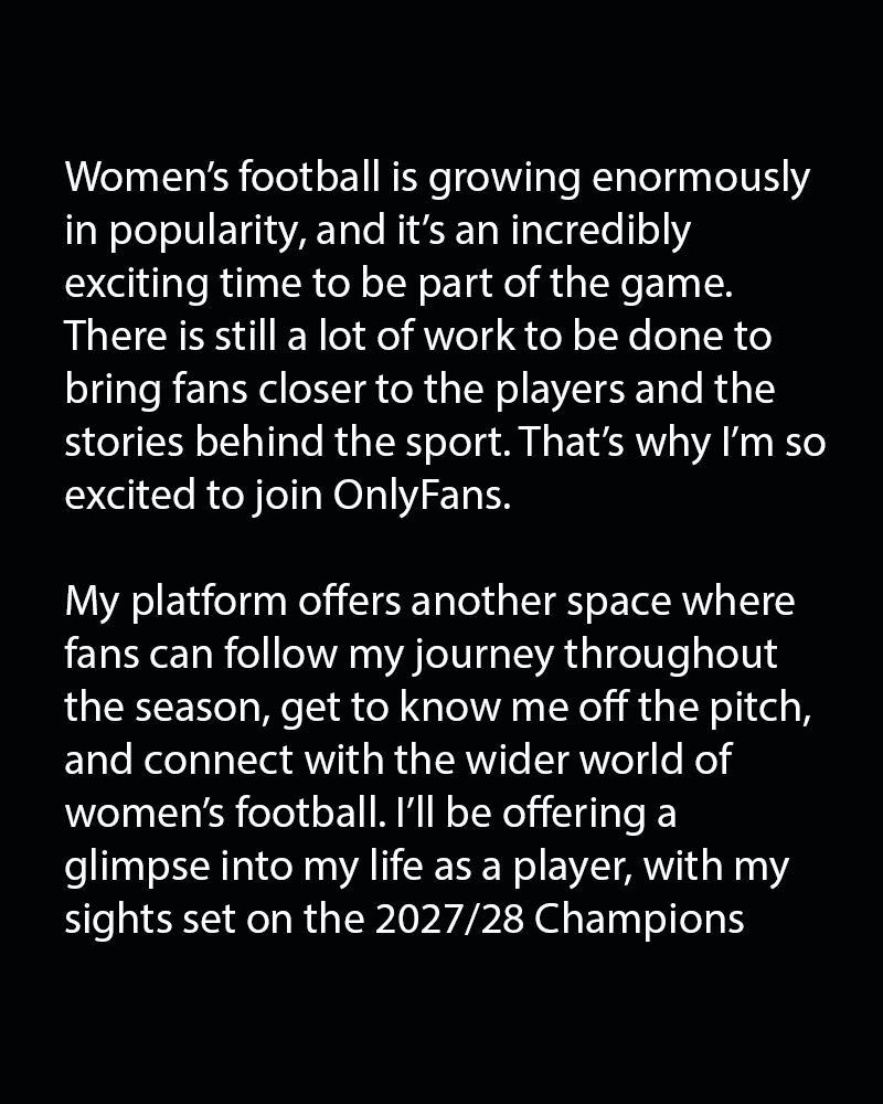 TouchlineX's tweet photo. 🚨 𝗡𝗘𝗪: Atletico Madrid Women captain Lola Gallardo announced she is joining OnlyFans. https://t.co/t16pBL8olX