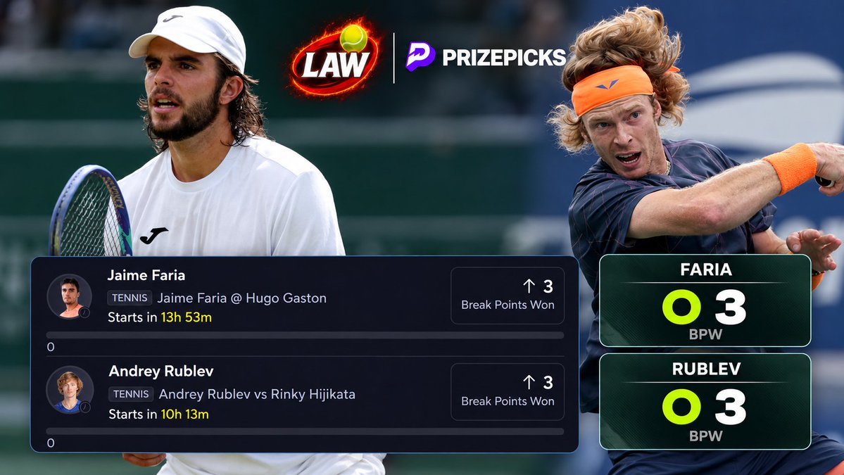 LawDTP's tweet photo. 🎾 TENNIS 2 MAN

$5 1-WEEK / $20 A MONTH PREMIUM

FOR FULL PROP LISTS⬇️ 
 
https://t.co/u7Ofueoufe 

FREE Discord Server ⬇️

https://t.co/5QKkpAdvtL

#PrizePicks #GamblingX #Tennispicks #GamblingTwitter https://t.co/kovy1IX512