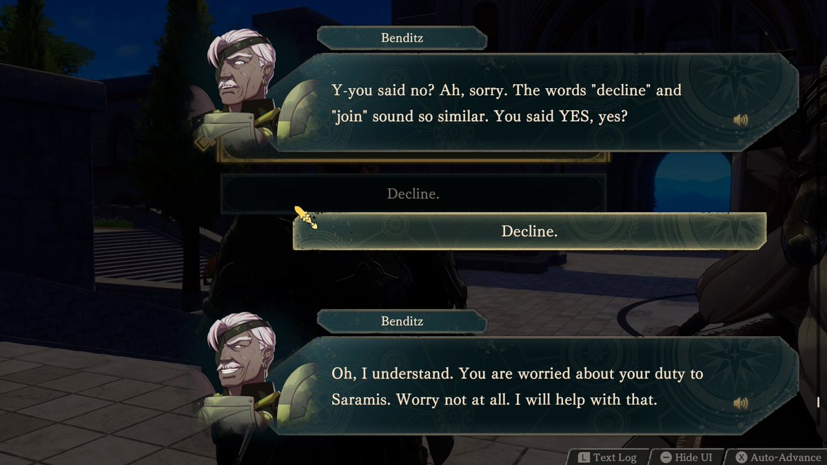 notshade's tweet photo. I don’t think I’ve seen anyone talk about it but I always decline first when I recruit someone bc I want to see what they say. If you recruit benditz but then turn him down he literally asks you to join him 10 times before he gives up… here’s some of his attempts https://t.co/vpbuQkwf0J