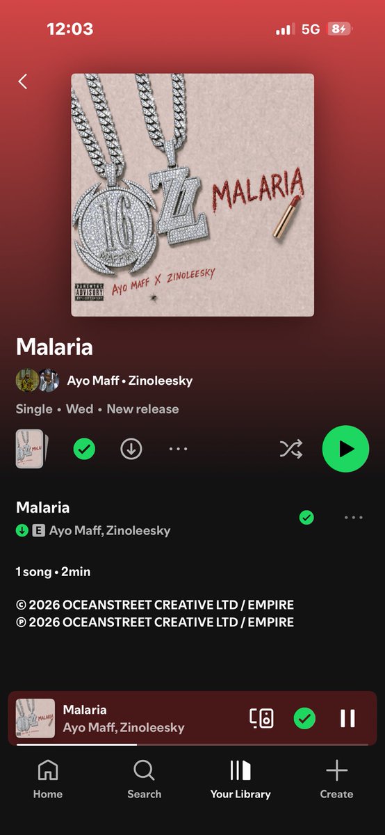 Alubarika_00's tweet photo. Malaria out now guys 🔥🔥🔥🔥😋

@AyoMaff @zinoleesky01 https://t.co/u3IKcGxmli