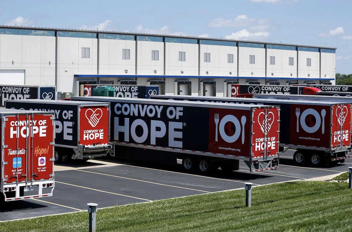 JohnKasich's tweet photo. Last year I had the opportunity to visit the Missouri headquarters of @ConvoyofHope and I was blown away by the scale of their efforts to bring critical supplies and support to those who are desperately in need. It's a fascinating story of compassion and I hope you can tun in to hear my interview with founder Hal Donaldson.

The John Kasich Show on @SiriusXM POTUS Ch 124 this Saturday at 11AM ET with replays on Sunday at 9AM and 1PM ET!