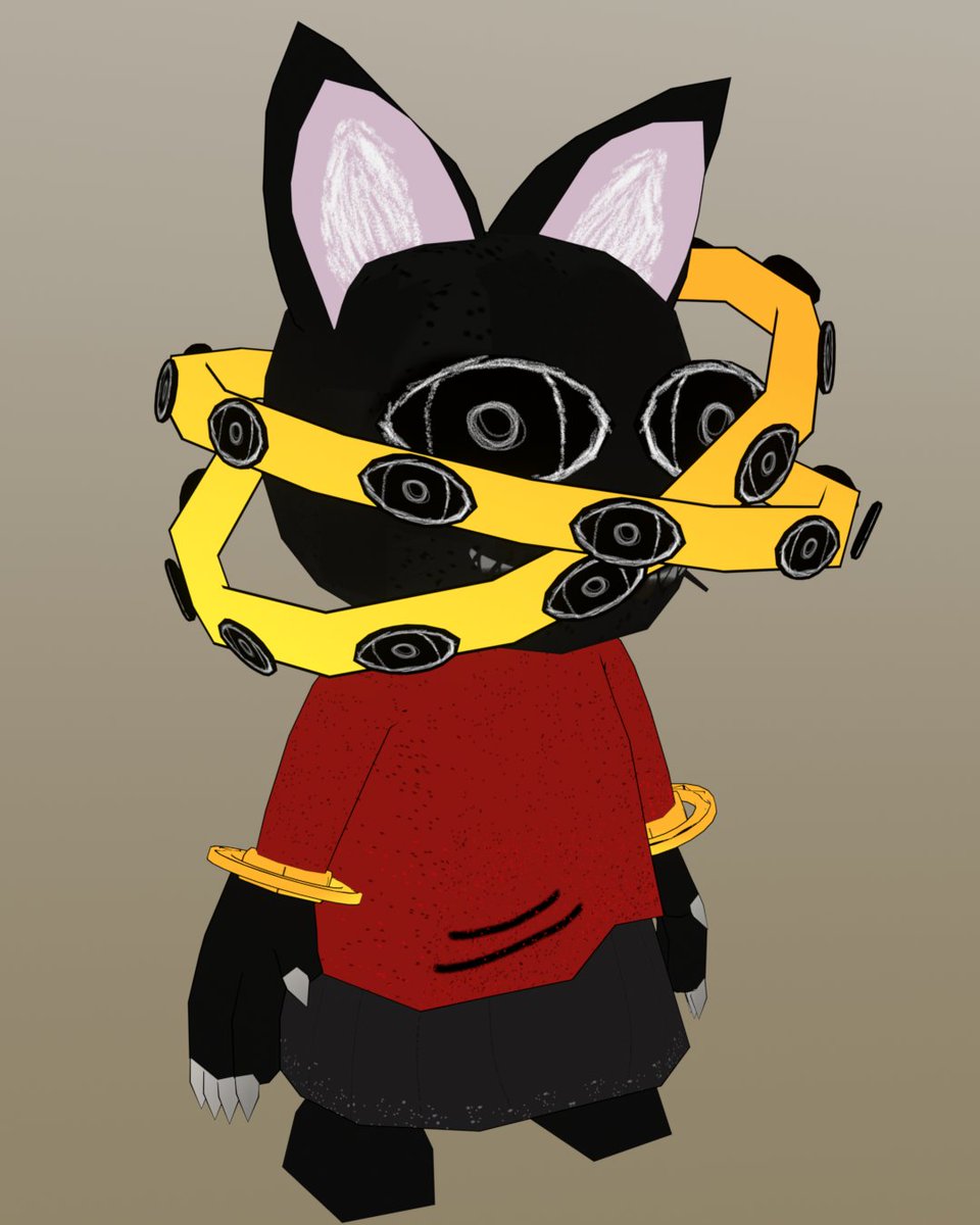 bydanilo3D's tweet photo. I finally shook off the laziness and made an OC for myself! https://t.co/1rdoEbAYxx