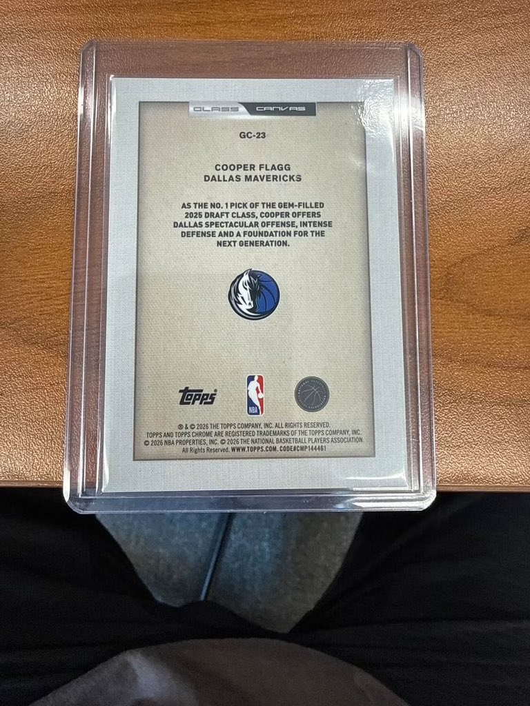 lctchuck's tweet photo. @GotdemCards @HeathElliott79 Does anybody want a Cooper Flagg Glass Canvas GC-23. Mint condition. 
Asking $1,100 shipped https://t.co/sIXf3QYvZV