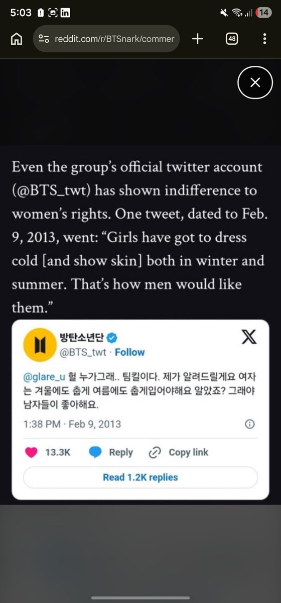 THKIOFCON's tweet photo. or like Taehyung and his misogynistic comments and his fandom gaining him the autism free pass to say shit https://t.co/7HlJ4HUH50