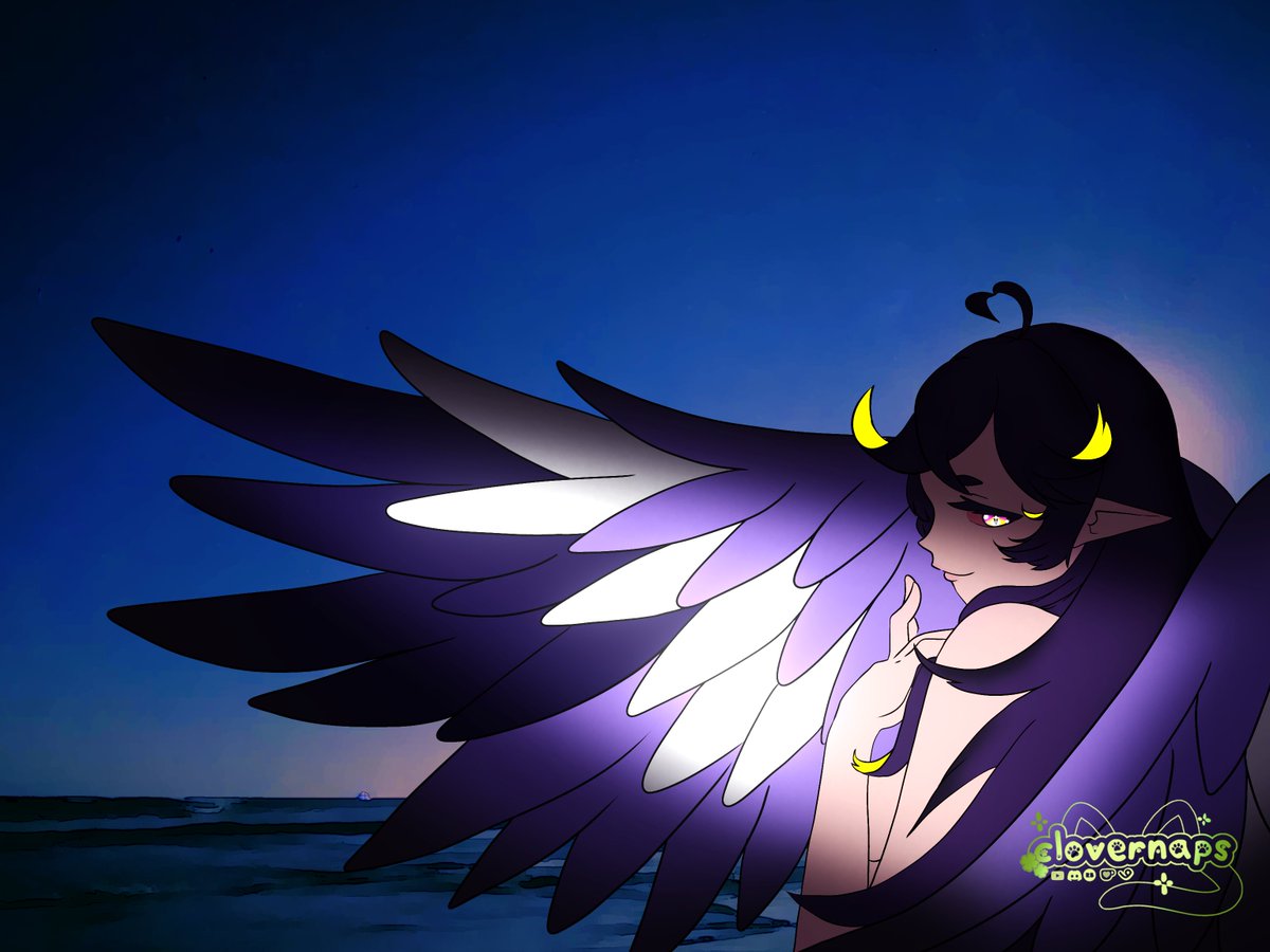 clovernaps's tweet photo. #Angelillust 🪽 idk the yellow spoke to me https://t.co/AG2kvEOB8k