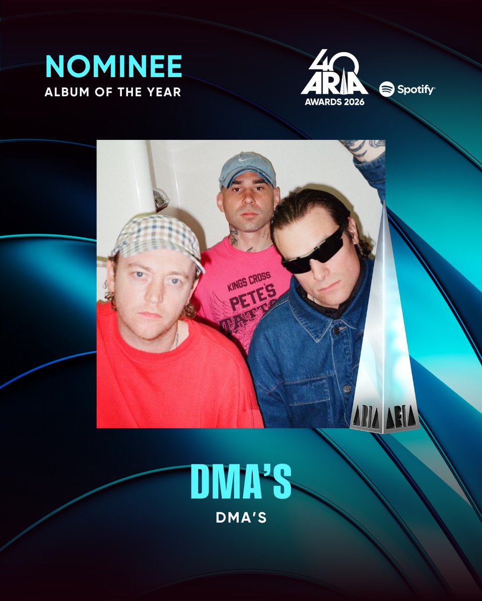dmasmusic's tweet photo. NOMINATED FOR ALBUM OF THE YEAR, BEST GROUP, BEST ROCK ALBUM AND BEST VIDEO FOR MY BABY’S PLACE. THANK YOU @ARIA_Official 

BEST VIDEO IS PUBLIC VOTED. https://t.co/7YKcBCIOnq https://t.co/gwlZP4npa7