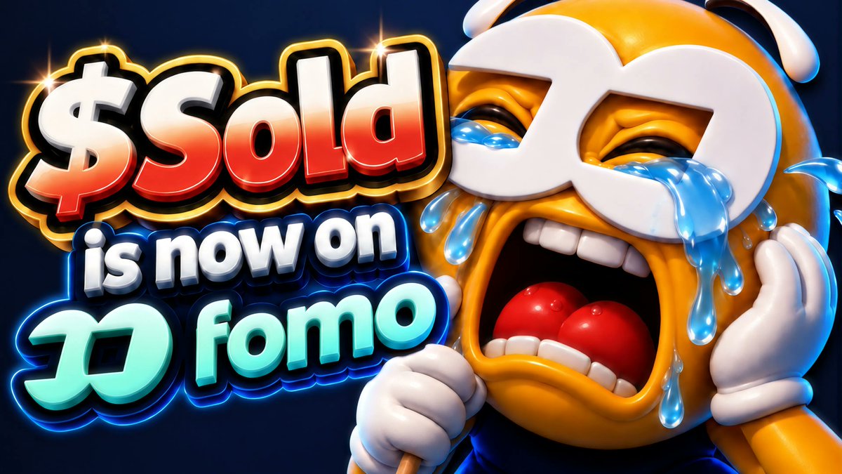 ISoldTooSoon's tweet photo. 👀 FIND $SOLD. TRADE $SOLD. FOMO RESPONSIBLY.

$SOLD is on @fomo

The meme starts with one universal crypto regret: selling too early.🥹
But what we’re building on @arc goes beyond the meme.

Trade SOLD → Hold SOLD → Generate Fees → Receive Real-World Assets.🌎

🔄 Trade on FOMO: https://t.co/yff1VS0OXa
🌐 Network: Arc
📜 CA: 0x2a7a8c69a7462a2737a3b41188bc7a36d5555f2f

Don’t let FOMO become regret. Never Sell Again.