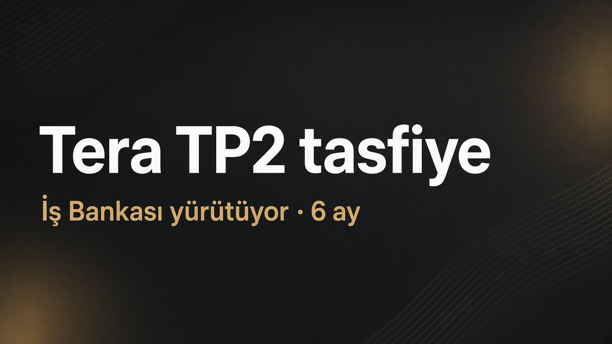 enesosmanaltun's tweet photo. Tera Portföy Para Piyasası Fonu (TP2) tasfiye kapsamında.
Tasfiye sürecini Türkiye İş Bankası yürütüyor; SPK üst süreyi 6 aya çıkardı.
Kesin ödeme günü henüz yok — resmi duyuruları takip.
#TP2FonMağdurları #TeraMağduriyetiSonBulsun #SPK https://t.co/1qX8MxMNp4