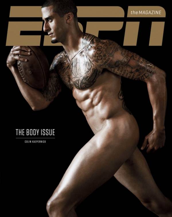 shirtless_male's tweet photo. Colin Kaepernick poses nude for ESPN
#ThrowbackThursdays 🏈🏈🏈 https://t.co/mrPo6tR7dI