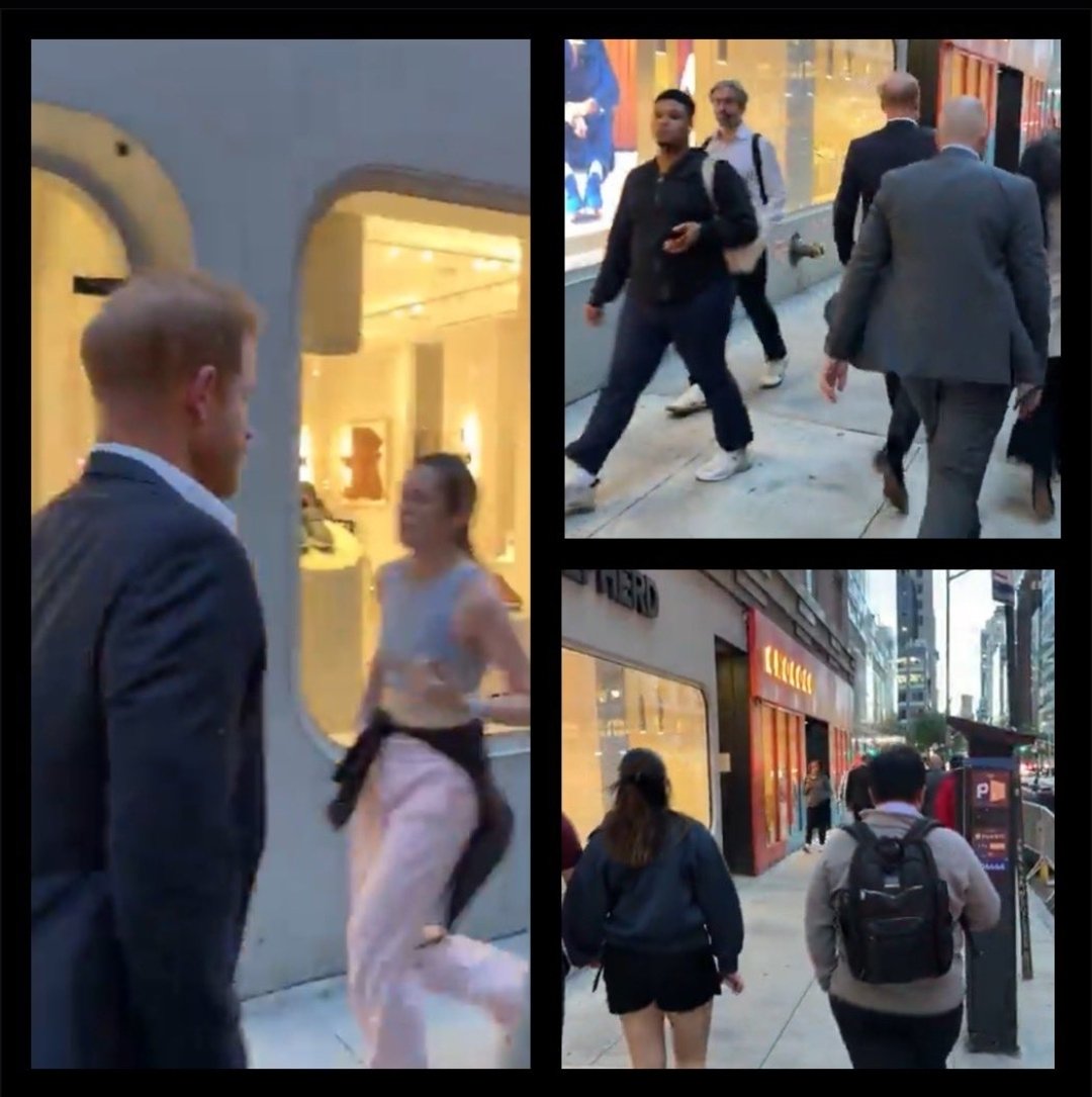 MolliesMama_'s tweet photo. Oh look no catastrophic car chase in NYC.....
Someone said Harry was fleeing. From what? He clearly is of NO interest to anyone. Harry's just learned to walk like a NY'kr... FAST.
Don't worry @RoyalFamily @ShabanaMahmood @UKHomeOffice #RAVEC @GCHQ @UKParliament as you can see Private Citizen Harry is moving about freely without automatic taxpayer funded gun toting security and in NYC. As he does CA.
People did not look at him.