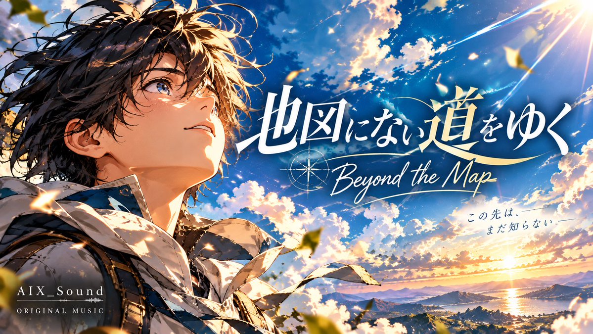 AIX_Sound's tweet photo. ☀️ “Beyond the Map”
Not every path worth taking
is already drawn on a map.
Even if we get lost or take the long way,
every step we choose becomes part of our story.
An original song by AIX_Sound.
#AIX_Sound #BeyondTheMap #OriginalSong https://t.co/fScipRVbyy