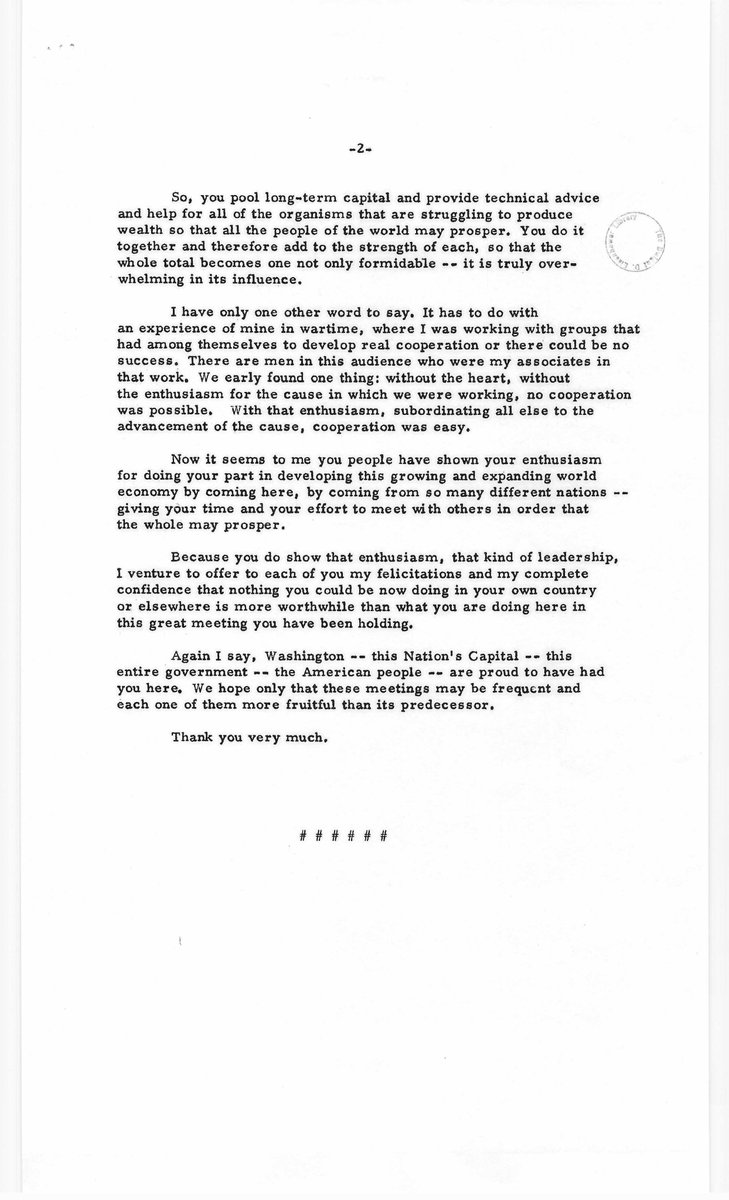 IkeLibrary's tweet photo. 🌐🏛️ #OTD in History: September 28, 1956
President Dwight D. Eisenhower arrived at the Sheraton Park Hotel to address international delegates attending a major joint session of the World Bank and International Monetary Fund (IMF).
#IkeLife #GlobalDiplomacy @USNatArchives https://t.co/JOLkrYWA3t