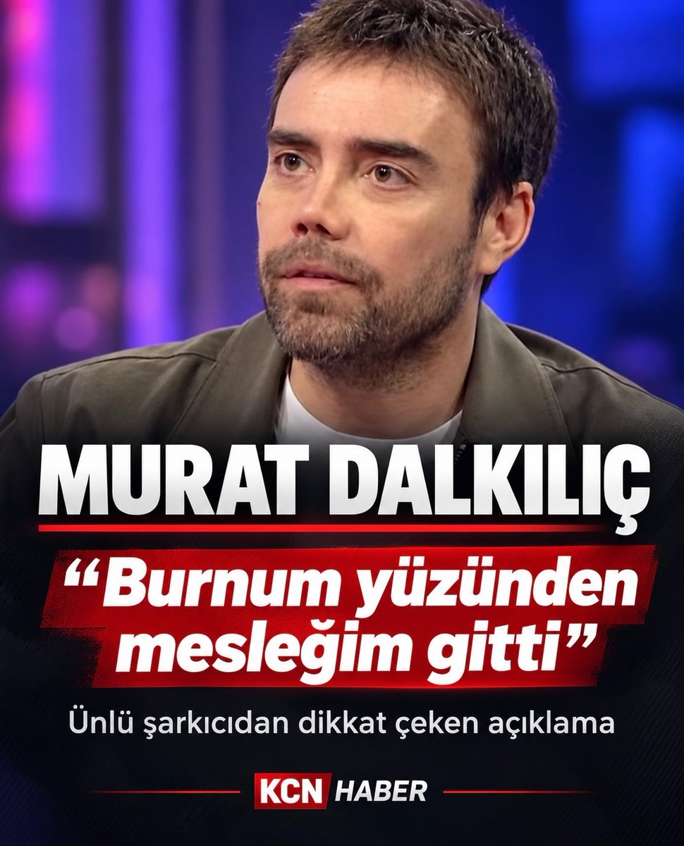 henryjacksonehb's tweet photo. Murat Dalkılıç makes a striking statement: “I lost my career because of my nose. ” The famous singer’s words became a trending topic on social media. https://t.co/fy2OhPQheW