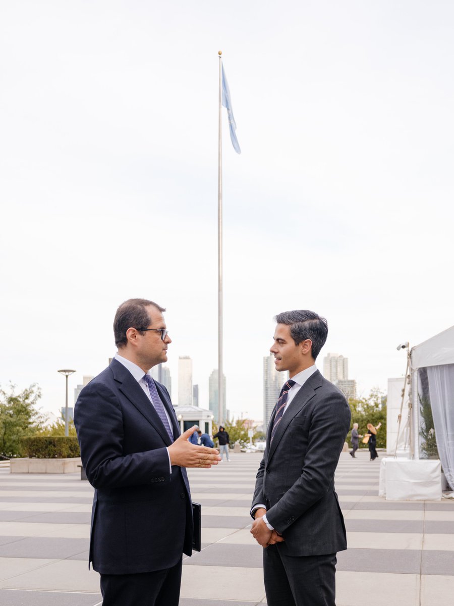 Vasile_Tofan's tweet photo. A pleasure to catch up with @MinPres Rob Jetten in New York, this time over a very good walk and conversation.

The Netherlands is a country I know well from having studied and worked there, so this exchange had a personal meaning for me too.

Grateful for the Netherlands’ strong support for Moldova and looking forward to turning our close political relationship into even more concrete results.
