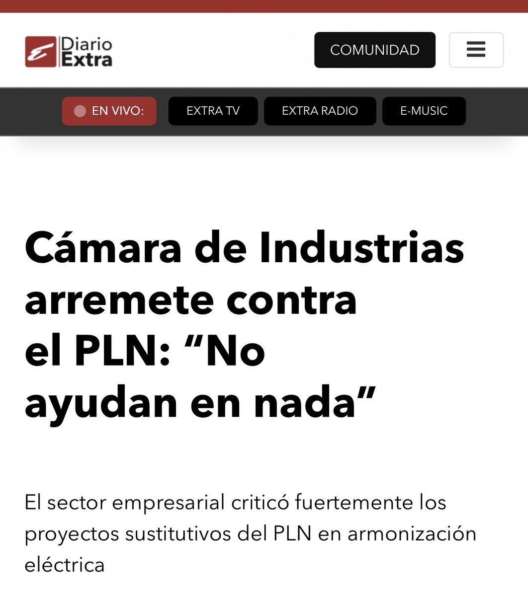 BARZUNATHOMPSON's tweet photo. Sector empresarial critica fuertemente al Partido Liberación Nacional (PLN)👇 https://t.co/SUyVExhKLc