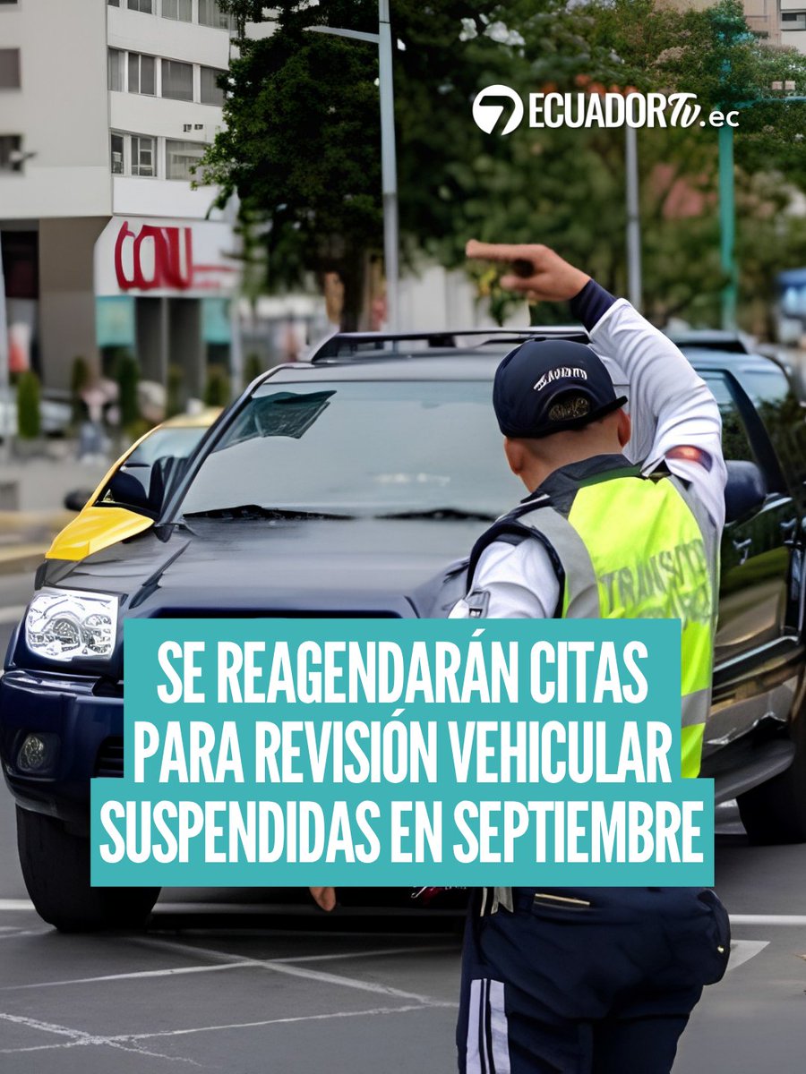 EcuadorTV's tweet photo. #Quito I ¿Cuáles son las nuevas fechas para la revisión vehicular?
https://t.co/c6NFtwrMjc https://t.co/XDqVyqvUwj
