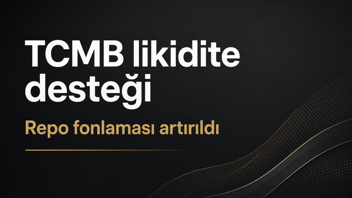 enesosmanaltun's tweet photo. Merkez Bankası piyasa likiditesini güçlendirdi:
repo fonlaması hızla artırıldı; bankaların bankalararası borçlanma limitleri yükseltildi.
Hedef: TL likidite ve finansal istikrar.
#TCMB #Likidite https://t.co/ZPJkN2lB0M
