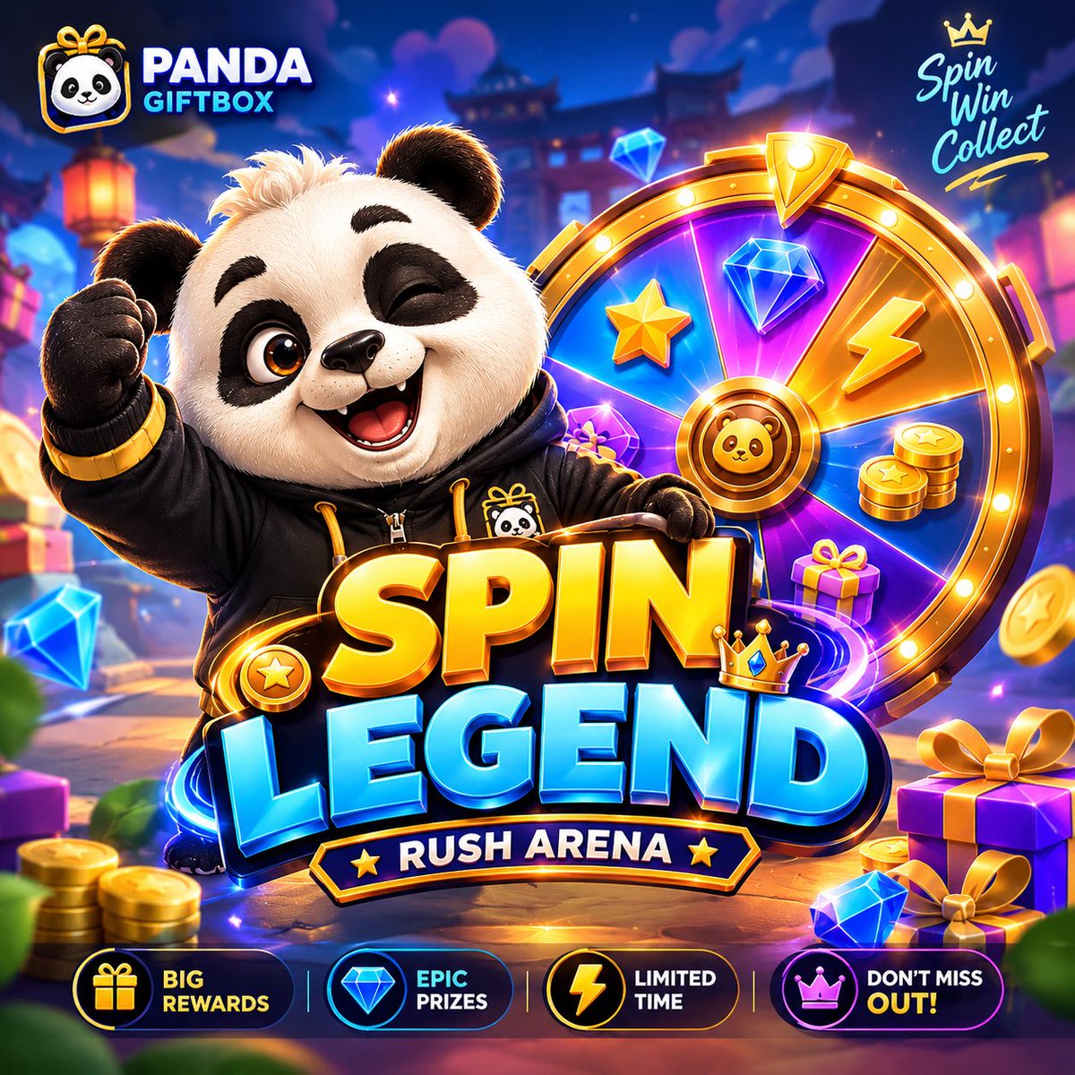 pandagiftbox's tweet photo. 🎡 SPIN LEGEND IS ON! 🙂

Spin your way to the top and grab your share of 3,000 GRAM! 💎

🙂 15 Winners | 3,000 GRAM Prize Pool

🚀 Your next big win starts here! https://t.co/QVfgIMQE8P
