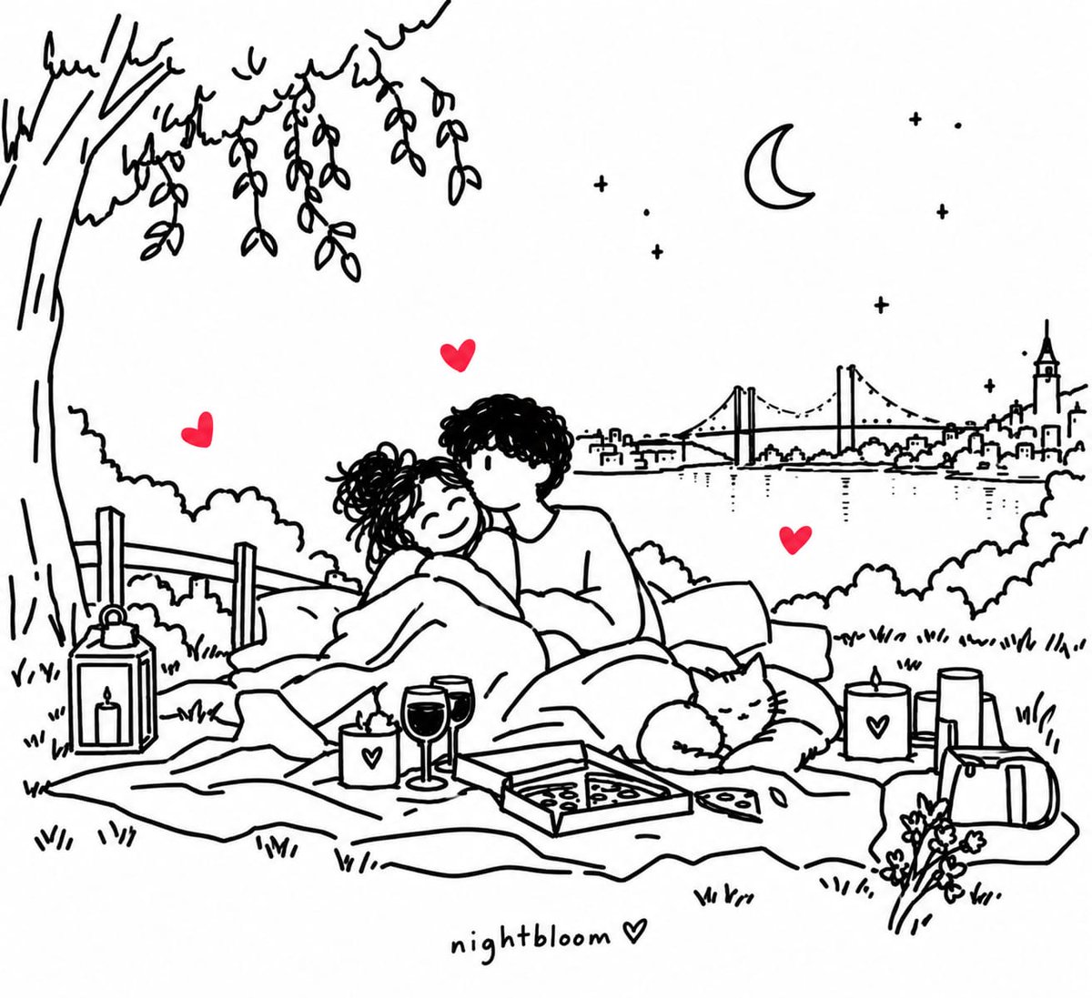 Nightbloomc's tweet photo. picnic date https://t.co/3l2oqXkGWu