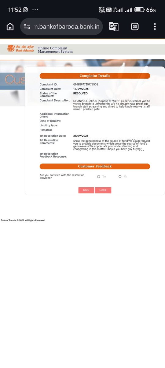 Prakharnema007's tweet photo. @bankofbaroda Your own resolution clearly asks only for:
• Aadhaar + PAN
• Source of funds / ITR / salary slip
• Supporting documents for transactions
I have already submitted all of this, plus full trade proofs and the FIU-India legal VDA list. Still the freeze continues. https://t.co/tq2SHq4utn