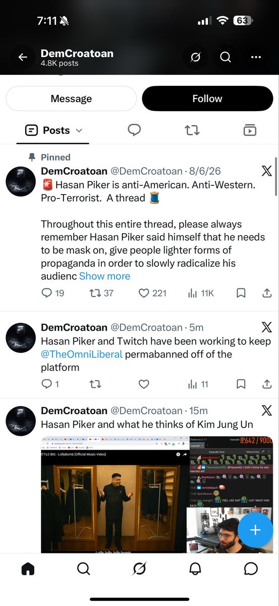 Pa2fzn's tweet photo. @DemCroatoan these paid shills are wild lmfao. Average of 35 tweets A DAY. https://t.co/rvoSUtj2KP