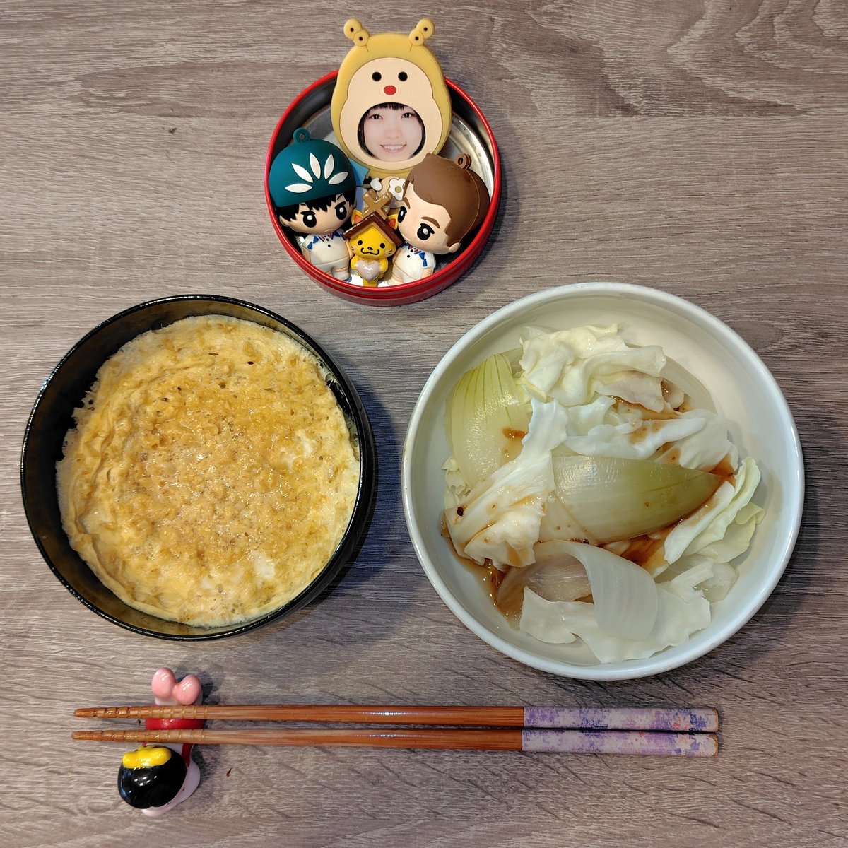 tsubami4708's tweet photo. おはようございます🐢

今日の朝飯
🟢オートミール卵がゆ
🟢玉ねぎとキャベツの温サラダ
 #いただきます https://t.co/Qt4ssENXJe