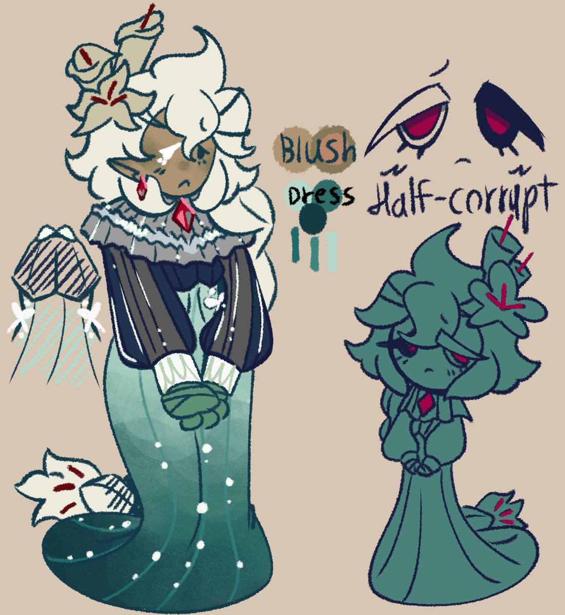 Strwbrryrazors's tweet photo. I keep remembering this au I made that i never got around to finishing the other beasts ancients' designs #shadowmilkcookie #whitelilycookie https://t.co/gyYG4Ga0Cz