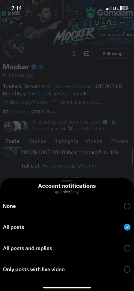venice3asy's tweet photo. @mockerbey @Romer @gamdom created new account for you @mockerbey, i’m under your code “mocker” 

following with notifs on, thanks for the chance ✅

gamdom: ifslexa https://t.co/BTBCDikF8i