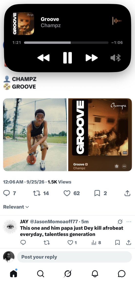 Al_Amyn002's tweet photo. @thedebuthub Good music 🎵 🔥 https://t.co/GT5dt6dkDF